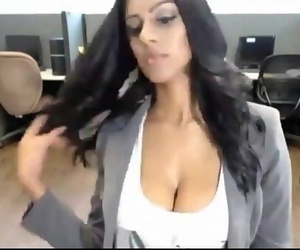 Latina with big natural tits..