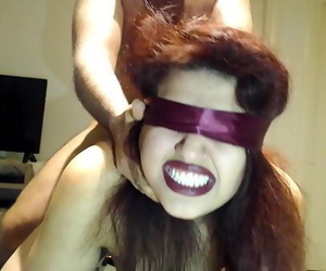 Blindfolded Wife Has NO idea..